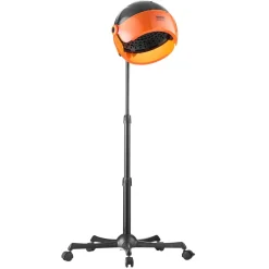 VEVOR Ionic Hood Dryer, 1875W Pro Bonnet Hair Dryer, Timer, 3 Temperature Levels & Adjustable Speed, Mobile Floor Stand with Wheels for Salon & Home Spa