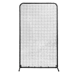 VEVOR I Screen Baseball for Batting Cage, 7x4 ft Baseball Softball Safety Screen, Body Protector Portable Batting Screen with Carry Bag & Ground Stakes, Heavy Duty Pitching Net for Pitchers Protection