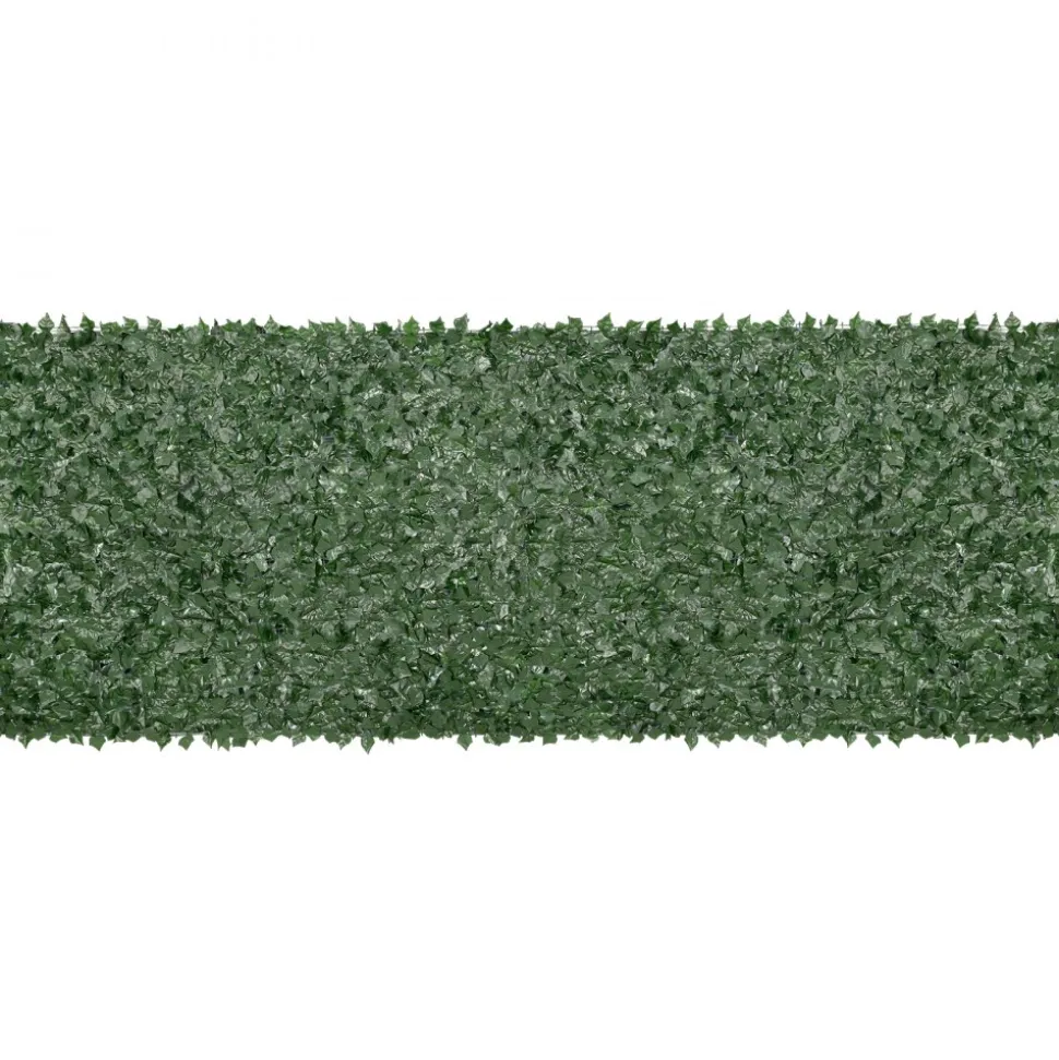 VEVOR Ivy Privacy Fence, 59 x 158in Artificial Green Wall Screen, Greenery Ivy Fence w/ Mesh Cloth Backing and Strengthened Joint, Faux Hedges Vine Leaf Decoration for Outdoor Garden, Yard, Balcony