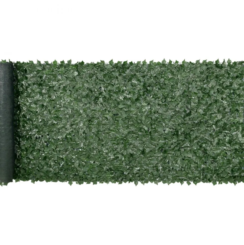 VEVOR Ivy Privacy Fence, 59 x 158in Artificial Green Wall Screen, Greenery Ivy Fence w/ Mesh Cloth Backing and Strengthened Joint, Faux Hedges Vine Leaf Decoration for Outdoor Garden, Yard, Balcony