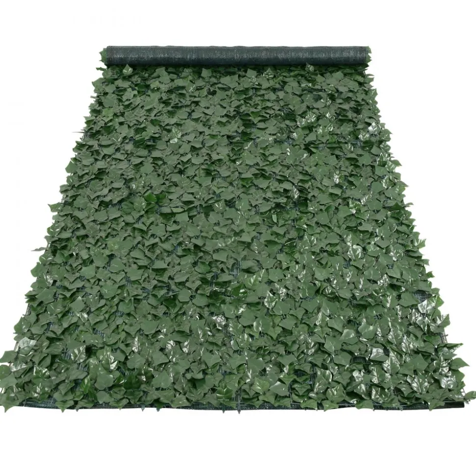 VEVOR Ivy Privacy Fence, 59 x 158in Artificial Green Wall Screen, Greenery Ivy Fence w/ Mesh Cloth Backing and Strengthened Joint, Faux Hedges Vine Leaf Decoration for Outdoor Garden, Yard, Balcony