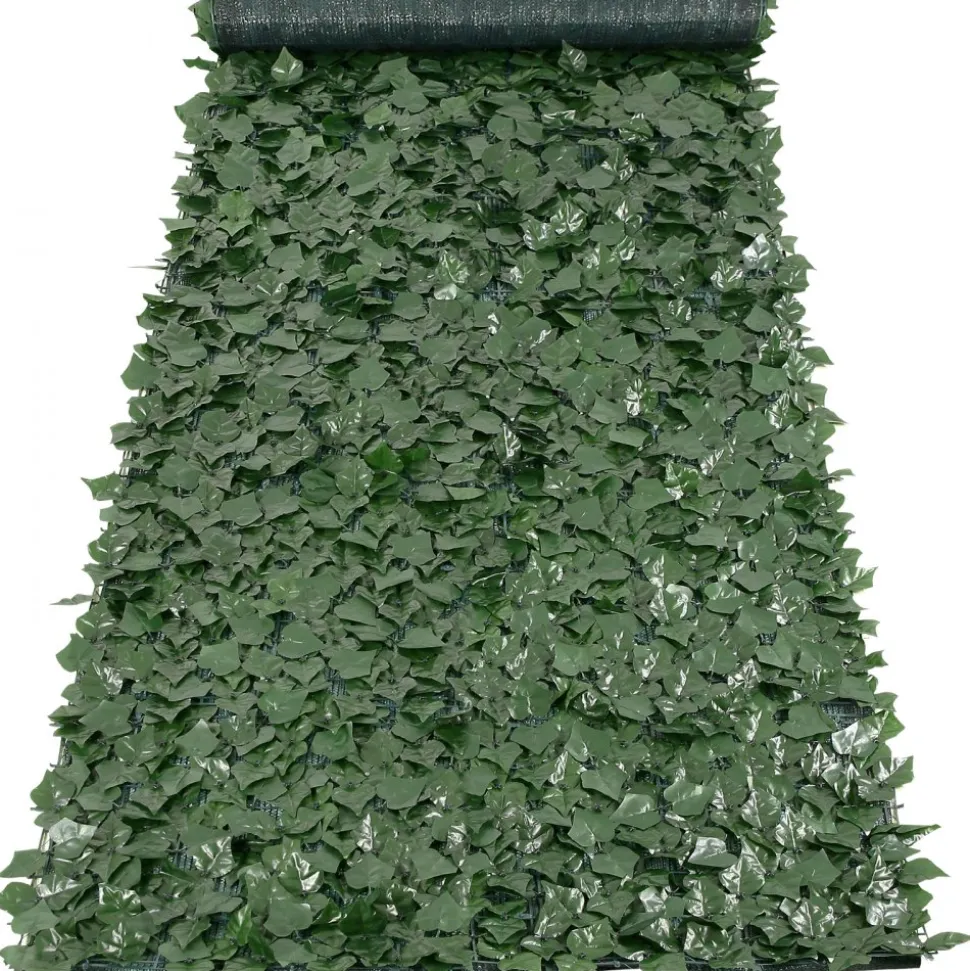 VEVOR Ivy Privacy Fence, 39 x 158in Artificial Green Wall Screen, Greenery Ivy Fence with Mesh Cloth Backing and Strengthened Joint, Faux Hedges Vine Leaf Decoration for Outdoor Garden, Yard, Balcony