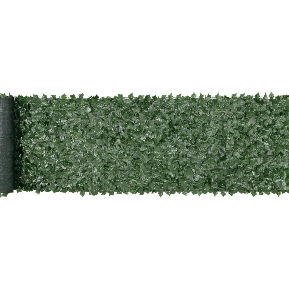 VEVOR Ivy Privacy Fence, 39 x 158in Artificial Green Wall Screen, Greenery Ivy Fence with Mesh Cloth Backing and Strengthened Joint, Faux Hedges Vine Leaf Decoration for Outdoor Garden, Yard, Balcony