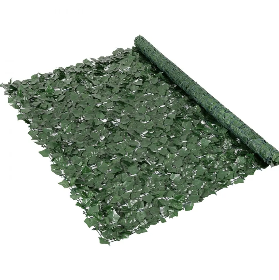 VEVOR Ivy Privacy Fence, 59 x 98 in Artificial Green Wall Screen, Greenery Ivy Fence with Strengthened Joint, Faux Hedges Vine Leaf Decoration for Outdoor Garden, Yard, Balcony, Patio Decor