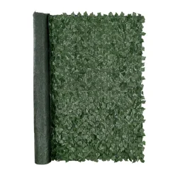 VEVOR Ivy Privacy Fence, 96 x 72 in Artificial Green Wall Screen, Greenery Ivy Fence with Mesh Cloth Backing and Strengthened Joint, Faux Hedges Vine Leaf Decoration for Outdoor Garden, Yard, Balcony