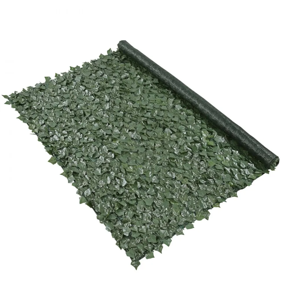 VEVOR Ivy Privacy Fence, 96 x 72 in Artificial Green Wall Screen, Greenery Ivy Fence with Mesh Cloth Backing and Strengthened Joint, Faux Hedges Vine Leaf Decoration for Outdoor Garden, Yard, Balcony