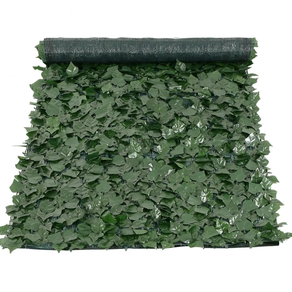VEVOR Ivy Privacy Fence, 39 x 98 in Artificial Green Wall Screen, Greenery Ivy Fence with Mesh Cloth Backing and Strengthened Joint, Faux Hedges Vine Leaf Decoration for Outdoor Garden, Yard, Balcony