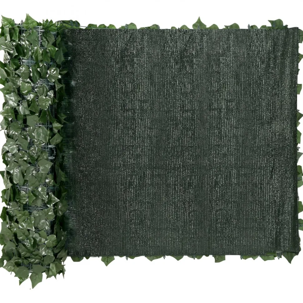VEVOR Ivy Privacy Fence, 39 x 98 in Artificial Green Wall Screen, Greenery Ivy Fence with Mesh Cloth Backing and Strengthened Joint, Faux Hedges Vine Leaf Decoration for Outdoor Garden, Yard, Balcony