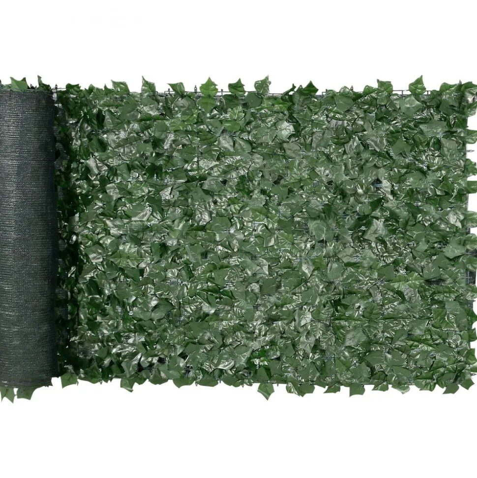 VEVOR Ivy Privacy Fence, 39 x 98 in Artificial Green Wall Screen, Greenery Ivy Fence with Mesh Cloth Backing and Strengthened Joint, Faux Hedges Vine Leaf Decoration for Outdoor Garden, Yard, Balcony