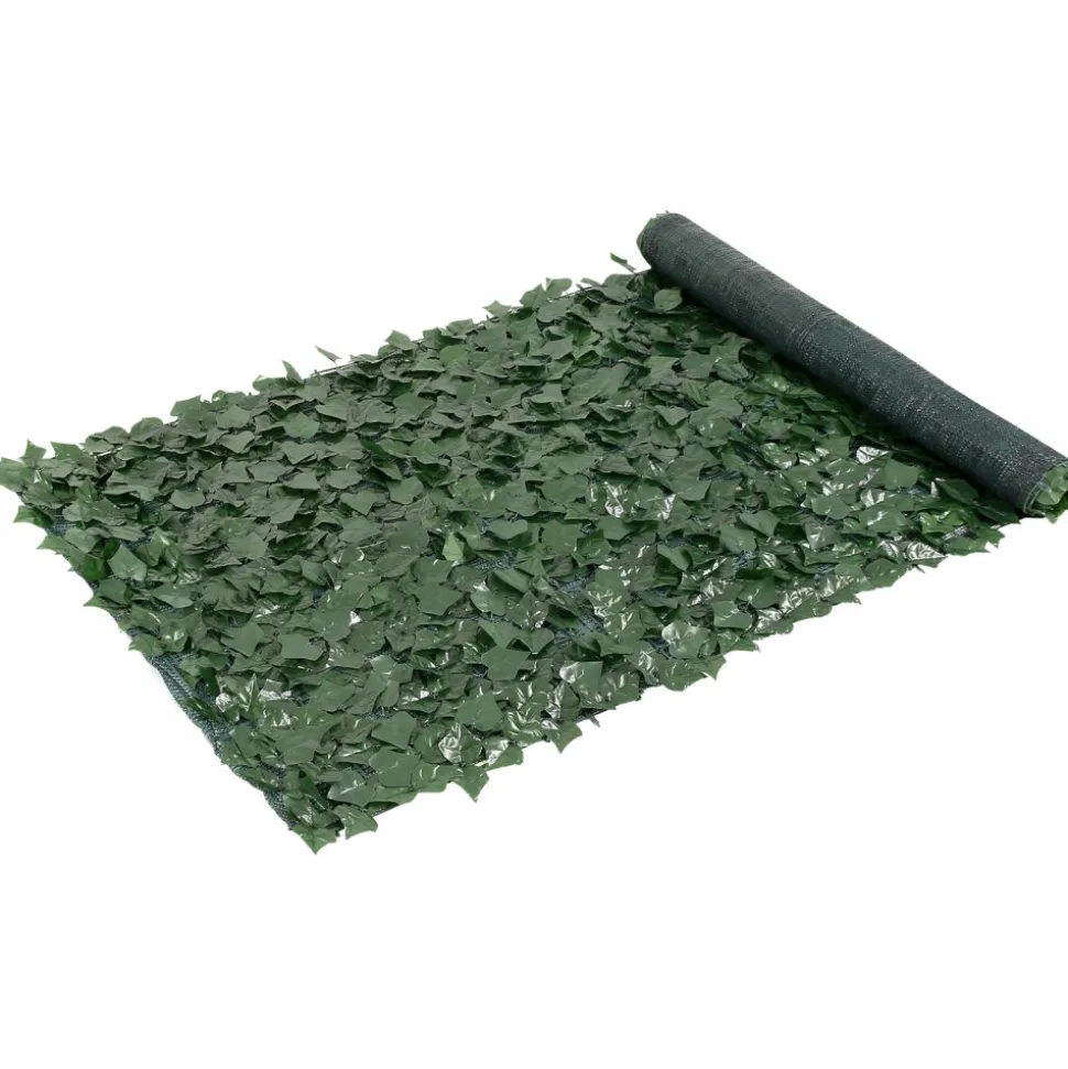 VEVOR Ivy Privacy Fence, 39 x 98 in Artificial Green Wall Screen, Greenery Ivy Fence with Mesh Cloth Backing and Strengthened Joint, Faux Hedges Vine Leaf Decoration for Outdoor Garden, Yard, Balcony