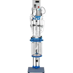 VEVOR Jacketed Reactor 5L Laboratory Glass Reactor, Jacketed Glass Reactor, Chemical Reaction Vessel, Lab Jacketed Reactor, Reaction Vessel Chemistry, With Digital Display, For Reaction Distillation