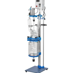 VEVOR Jacketed Reactor 5L Laboratory Glass Reactor, Jacketed Glass Reactor, Chemical Reaction Vessel, Lab Jacketed Reactor, Reaction Vessel Chemistry, With Digital Display, For Reaction Distillation