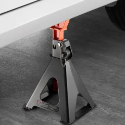 VEVOR Jack Stands, 6 Ton (13,000 lbs) Capacity, 14.6-22.8 in Adjustable Height, Heavy Duty Steel Jack Auto Stands with Double Locking, for Lifting RV, Small Truck, Car, SUV, 1 Pair, Black and Orange