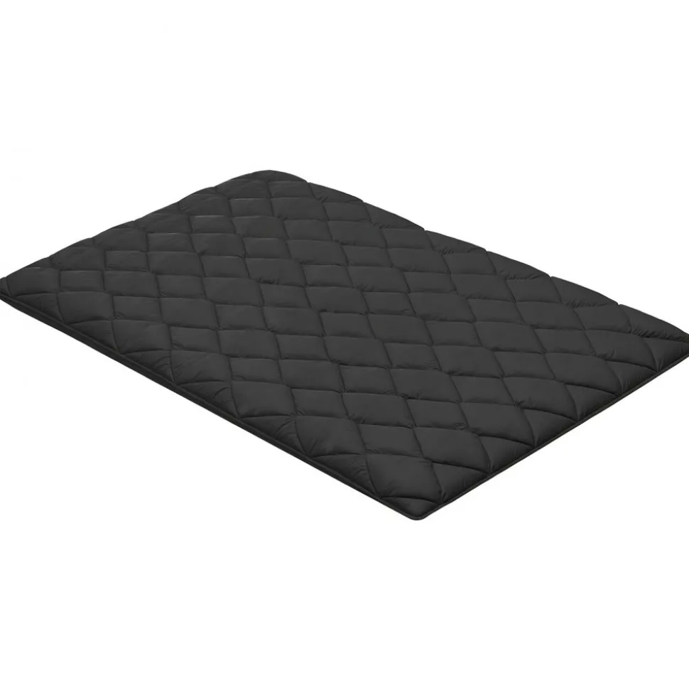 VEVOR Japanese Tatami Mat, Full Size Foldable Japanese Tatami Mattress, Futon Mattress with Storage Bag & Fastener, 9-Layer Floor Mat for Sleeping, Dormitory, Meditation, Yoga, 80 x 54 x 3.5 in, Black