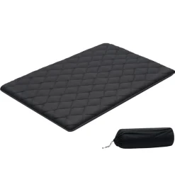 VEVOR Japanese Tatami Mat, Full Size Foldable Japanese Tatami Mattress, Futon Mattress with Storage Bag & Fastener, 9-Layer Floor Mat for Sleeping, Dormitory, Meditation, Yoga, 80 x 54 x 3.5 in, Black