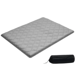 VEVOR Japanese Tatami Mat, Queen Size Foldable Japanese Tatami Mattress, Futon Mattress with Storage Bag & Fastener, 9-Layer Floor Mat for Sleeping, Dormitory, Meditation, Yoga, 80 x 60 x 2.5 in, White