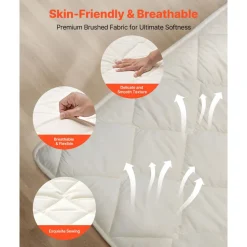 VEVOR Japanese Tatami Mat, Twin Size Foldable Japanese Tatami Mattress, Futon Mattress with Storage Bag & Fastener, 9-Layer Floor Mat for Sleeping, Dormitory, Meditation, Yoga, 80 x 39 x 2.5 in, White