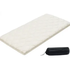 VEVOR Japanese Tatami Mat, Twin Size Foldable Japanese Tatami Mattress, Futon Mattress with Storage Bag & Fastener, 9-Layer Floor Mat for Sleeping, Dormitory, Meditation, Yoga, 80 x 39 x 2.5 in, White