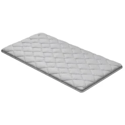 VEVOR Japanese Tatami Mat, Twin Size Foldable Japanese Tatami Mattress, Futon Mattress with Storage Bag & Fastener, 9-Layer Floor Mat for Sleeping, Dormitory, Meditation, Yoga, 80 x 39 x 2.5 in, Gray