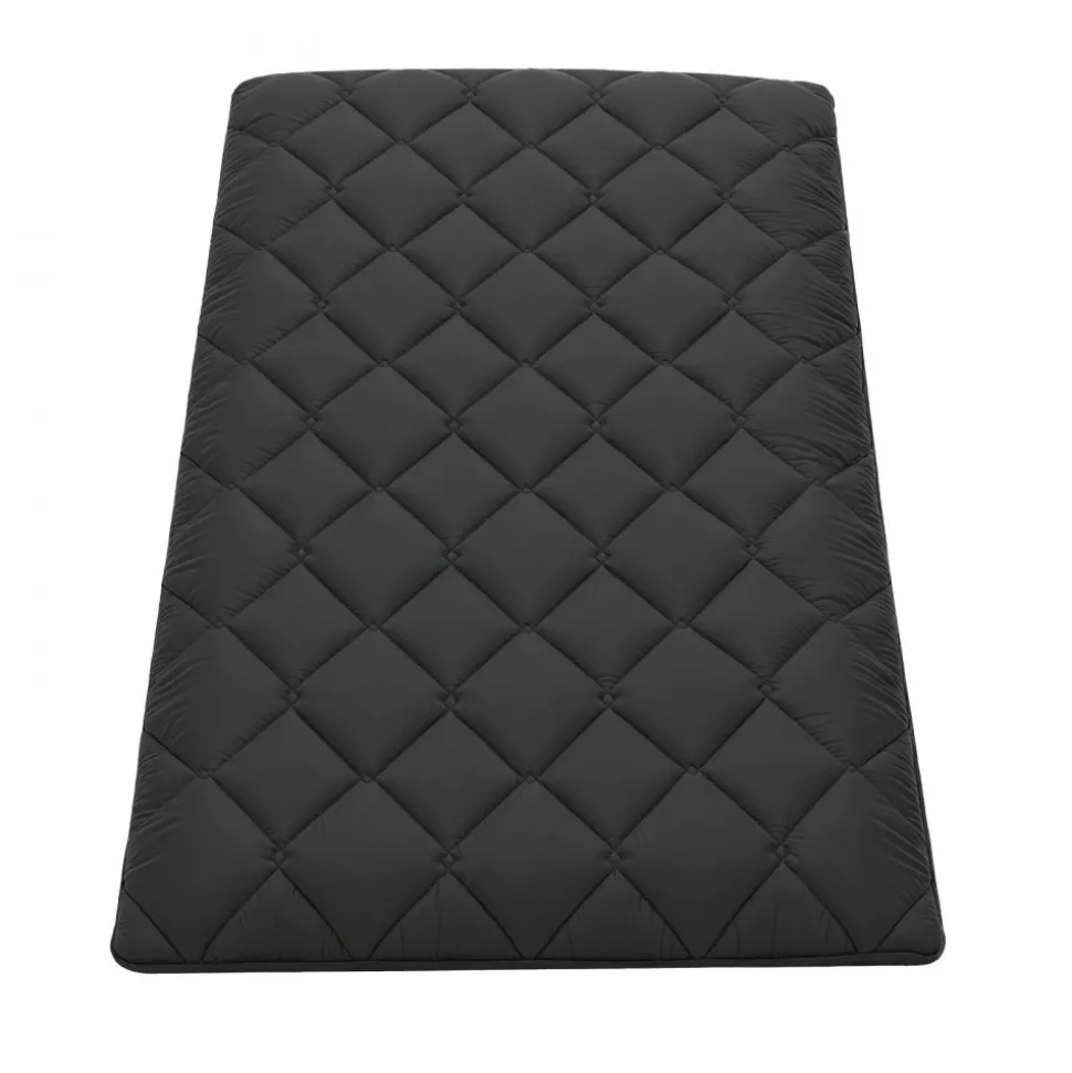 VEVOR Japanese Tatami Mat, Twin Size Foldable Japanese Tatami Mattress, Futon Mattress with Storage Bag & Fastener, 9-Layer Floor Mat for Sleeping, Dormitory, Meditation, Yoga, 80 x 39 x 3.5 in, Black
