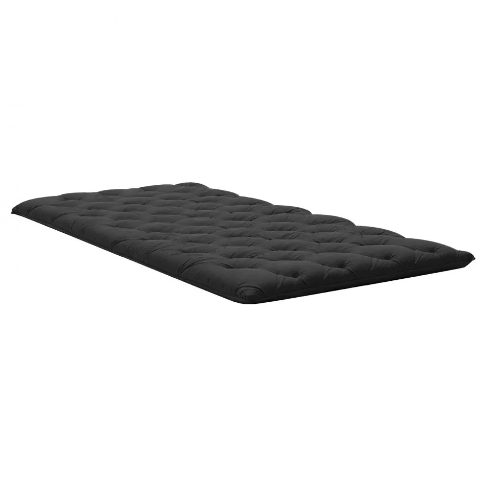 VEVOR Japanese Tatami Mat, Twin Size Foldable Japanese Tatami Mattress, Futon Mattress with Storage Bag & Fastener, 9-Layer Floor Mat for Sleeping, Dormitory, Meditation, Yoga, 80 x 39 x 3.5 in, Black