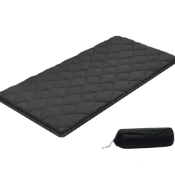 VEVOR Japanese Tatami Mat, Twin Size Foldable Japanese Tatami Mattress, Futon Mattress with Storage Bag & Fastener, 9-Layer Floor Mat for Sleeping, Dormitory, Meditation, Yoga, 80 x 39 x 3.5 in, Black