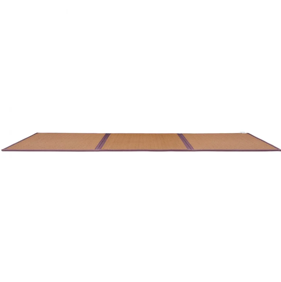 VEVOR Japanese Tatami Mat, 80 x 55 in Foldable Handwoven Natural Rattan Tatami Mat, Non-Slip & Easily Cleaned Japanese Tatami Floor Mat, Summer Breathable Sleeping Mat for Meditation Yoga Relaxation