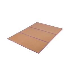 VEVOR Japanese Tatami Mat, 80 x 55 in Foldable Handwoven Natural Rattan Tatami Mat, Non-Slip & Easily Cleaned Japanese Tatami Floor Mat, Summer Breathable Sleeping Mat for Meditation Yoga Relaxation