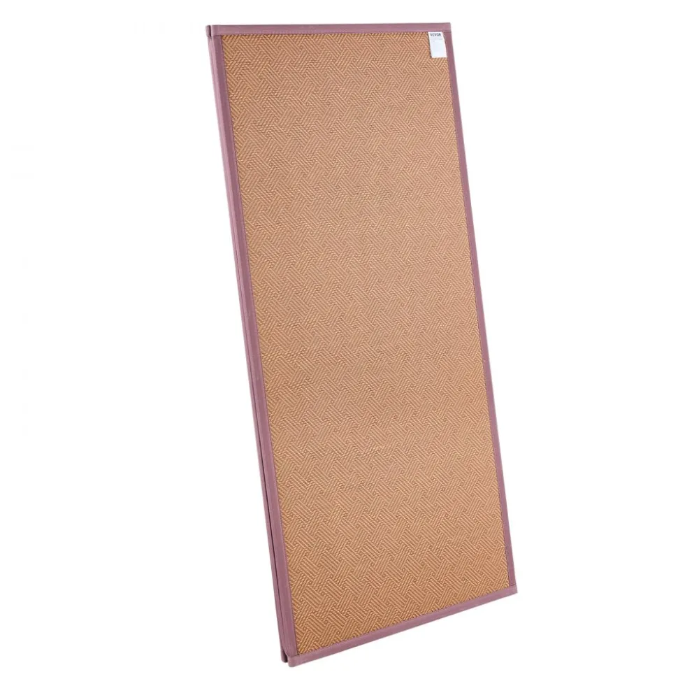 VEVOR Japanese Tatami Mat, 80 x 55 in Foldable Handwoven Natural Rattan Tatami Mat, Non-Slip & Easily Cleaned Japanese Tatami Floor Mat, Summer Breathable Sleeping Mat for Meditation Yoga Relaxation