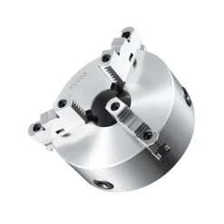 VEVOR 3-Jaw Lathe Chuck, 10'', Self-Centering Lathe Chuck, 0.24-9.84 in/6-250 mm Clamping Range with T-key Fixing Screws Hexagon Wrench, for Lathe 3D Printer Machining Center Milling Drilling Machine