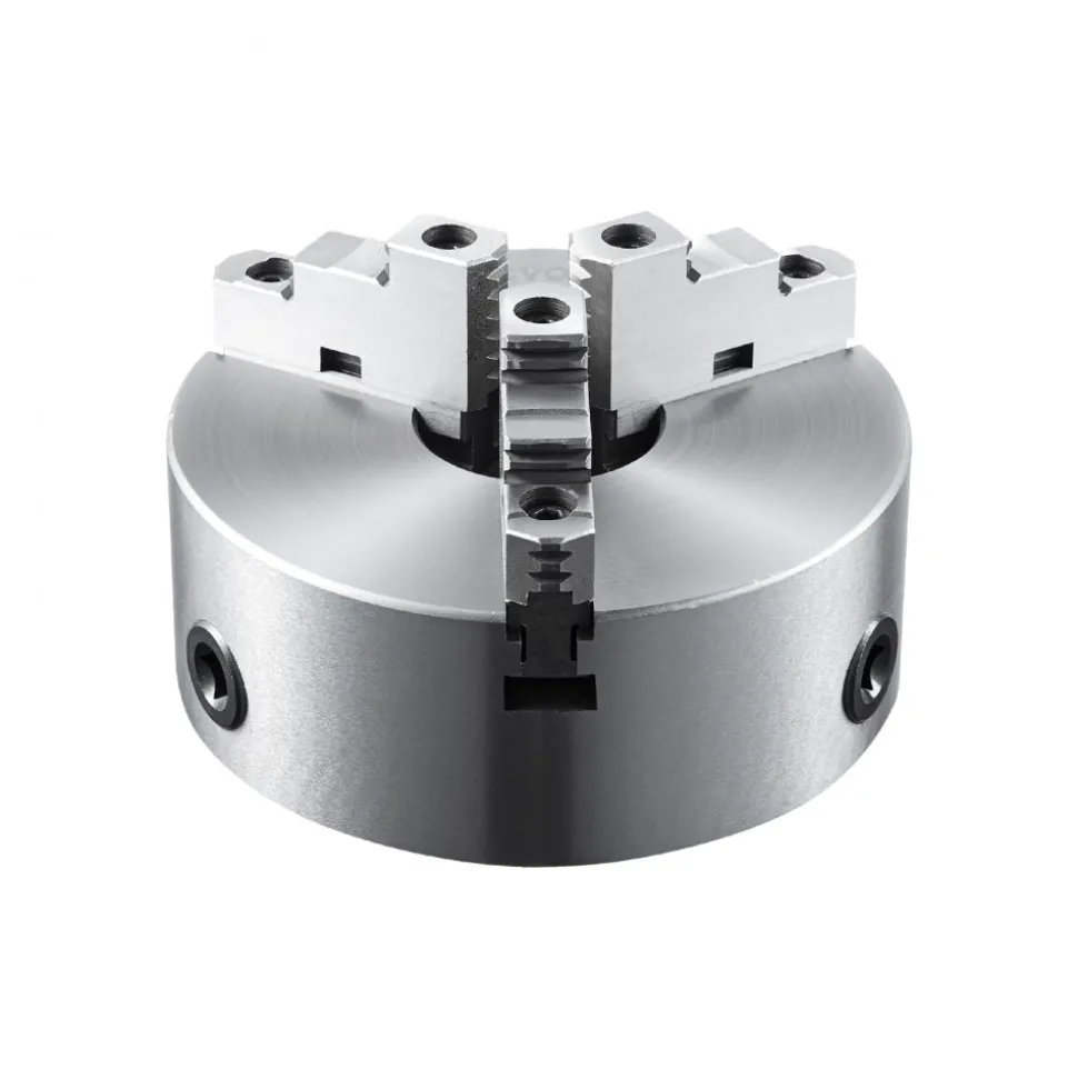 VEVOR 3-Jaw Lathe Chuck, 8'', Self-Centering Lathe Chuck, 0.16-8 in/4-200 mm Clamping Range with T-key Fixing Screws Hexagon Wrench, for Lathe 3D Printer Machining Center Milling Drilling Machine