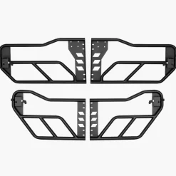 VEVOR Jeep Tube Doors, 4-Door, Adventure Style Jeep Tubular Door with Heavy-Duty Hinges & OE Latch, Jeep Doors with Rubber Pads & Toughened Steel Tube, Fit for 2007-2018 Jeep Wrangler JK