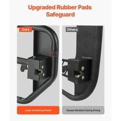 VEVOR Jeep Tube Doors, 4-Door, Adventure Style Jeep Tubular Door with Heavy-Duty Hinges & OE Latch, Jeep Doors with Rubber Pads & Toughened Steel Tube, Fit for 2007-2018 Jeep Wrangler JK