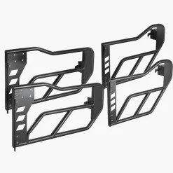 VEVOR Jeep Tube Doors, 4-Door, Adventure Style Jeep Tubular Door with Heavy-Duty Hinges & OE Latch, Jeep Doors with Rubber Pads & Toughened Steel Tube, Fit for 2007-2018 Jeep Wrangler JK