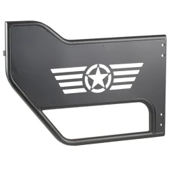 VEVOR Jeep Tube Doors, 4-Door, Compatible with 2018-2026 Jeep Wrangler JL JLU & Gladiator JT 4XE, Steel Off Road Front & Rear Tubular Half Doors with DOT Certified Side View Mirrors