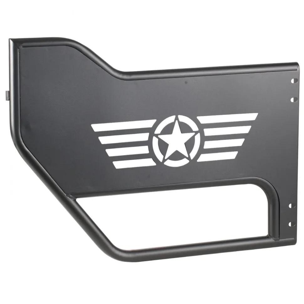 VEVOR Jeep Tube Doors, 4-Door, Compatible with 2018-2026 Jeep Wrangler JL JLU & Gladiator JT 4XE, Steel Off Road Front & Rear Tubular Half Doors with DOT Certified Side View Mirrors