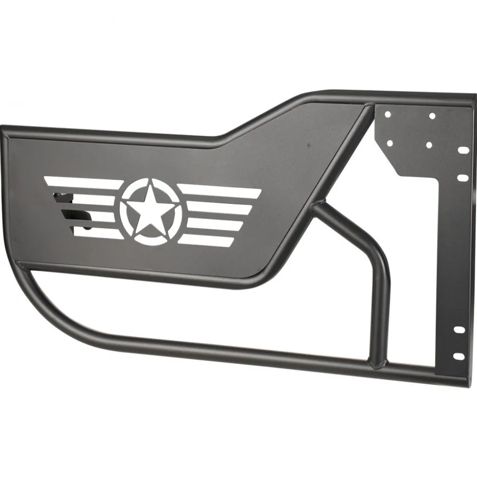 VEVOR Jeep Tube Doors, 4-Door, Compatible with 2018-2026 Jeep Wrangler JL JLU & Gladiator JT 4XE, Steel Off Road Front & Rear Tubular Half Doors with DOT Certified Side View Mirrors