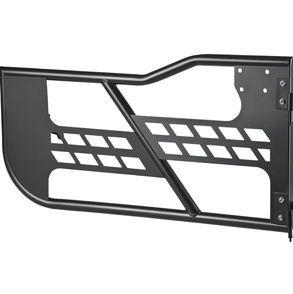 VEVOR Jeep Tube Doors, 4-Door, Compatible with 2018-2026 Wrangler JL JLU & 2020-2026 Gladiator JT, Steel Off Road Front & Rear Tubular Half Doors with DOT Certified Side View Mirrors and Rubber Pads