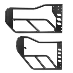 VEVOR Jeep Tube Doors, 4-Door, Compatible with 2018-2026 Jeep Wrangler JL & 2020-2026 Gladiator JT, Steel Off Road Front & Rear Tubular Half Doors with DOT Certified Side View Mirrors and Rubber Pads