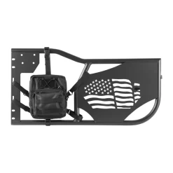VEVOR Jeep Tube Doors, 4-Door, Compatible with 2007-2018 Jeep Wrangler JK Unlimited, Steel Off Road Front & Rear Tubular Half Doors with DOT Certified Side View Mirrors, Storage Bag and Rubber Pads