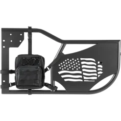VEVOR Jeep Tube Doors, 4-Door, Fit for 2018-2026 Jeep Wrangler JL & 2020-2026 Gladiator JT, Flag Pattern Off Road Front & Rear Tubular Half Doors with DOT Certified Side View Mirrors and Storage Bag