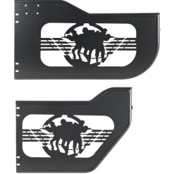 VEVOR Jeep Tube Doors, 4-Door, Fit for 2018-2026 Jeep Wrangler JL & 2020-2026 Gladiator JT, Soldier Pattern Off Road Front & Rear Tubular Half Doors with DOT Certified Side View Mirrors & Rubber Pads