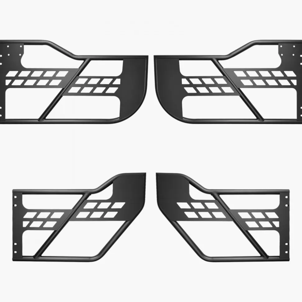 VEVOR Jeep Tube Doors, 2-Door, Hunting Style Jeep Tubular Door with Heavy-Duty Hinges & OE Latch, Jeep Doors with Rear View Mirrors, Fit for 2018-2024 Jeep Wrangler JL & 2020-2024 Jeep Gladiator JT