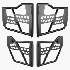 VEVOR Jeep Tube Doors, 2-Door, Hunting Style Jeep Tubular Door with Heavy-Duty Hinges & OE Latch, Jeep Doors with Rear View Mirrors, Fit for 2018-2024 Jeep Wrangler JL & 2020-2024 Jeep Gladiator JT