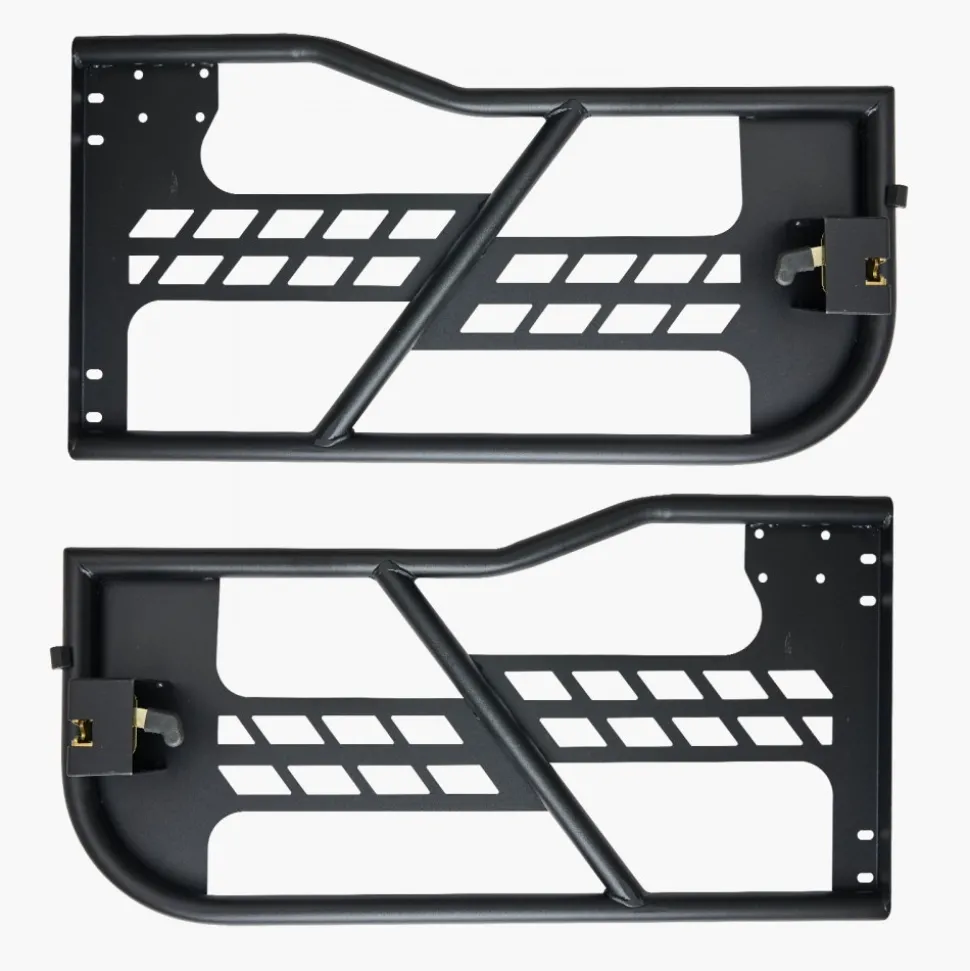 VEVOR Jeep Tube Doors, 2-Door, Hunting Style Jeep Tubular Door with Heavy-Duty Hinges & OE Latch, Jeep Doors with Rubber Pads & Toughened Steel Tube, Fit for 2007-2018 Jeep Wrangler JK