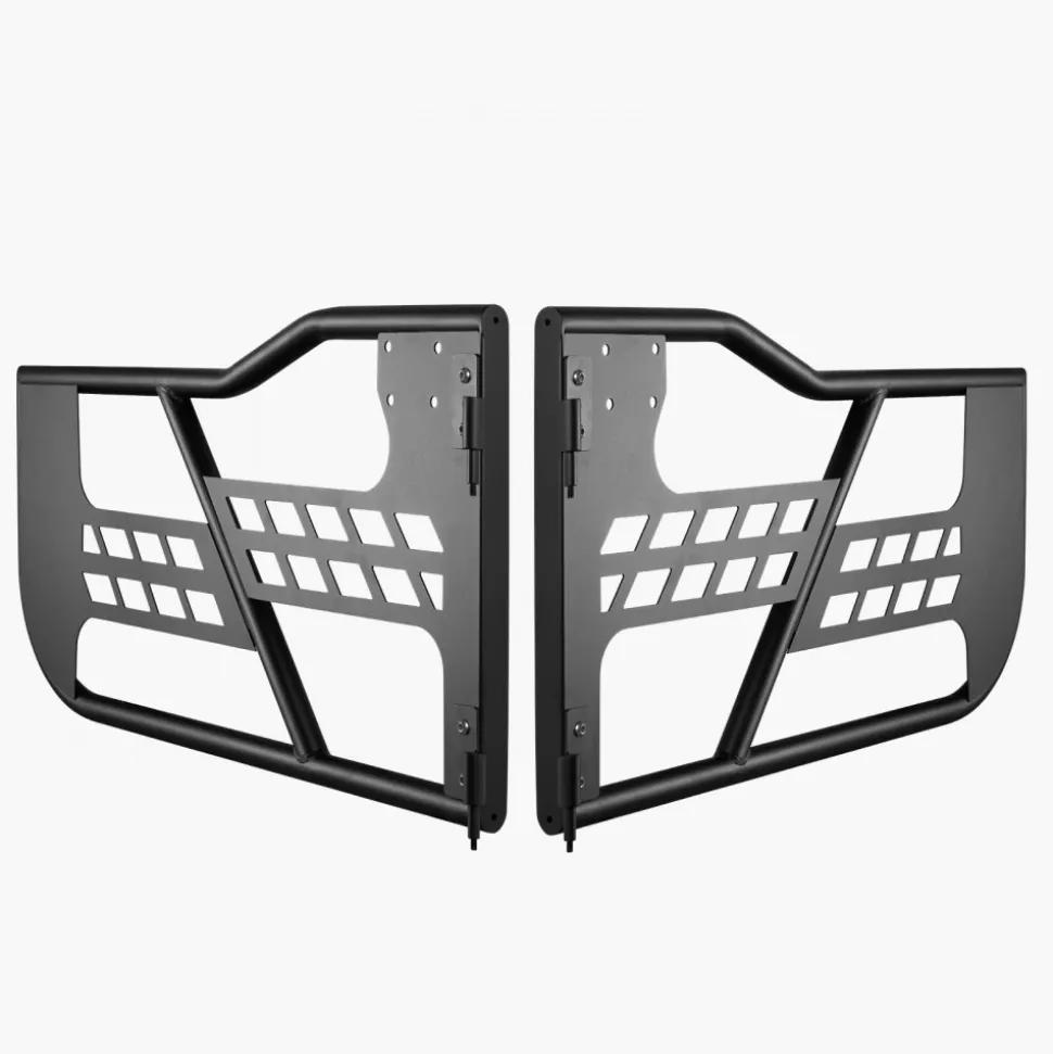 VEVOR Jeep Tube Doors, 2-Door, Hunting Style Jeep Tubular Door with Heavy-Duty Hinges & OE Latch, Jeep Doors with Rubber Pads & Toughened Steel Tube, Fit for 2007-2018 Jeep Wrangler JK
