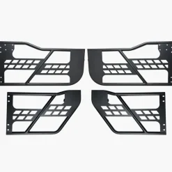 VEVOR Jeep Tube Doors, 4-Door, Hunting Style Jeep Tubular Door with Heavy-Duty Hinges & OE Latch, Jeep Doors with Rubber Pads & Toughened Steel Tube, Fit for 2007-2018 Jeep Wrangler JK