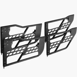VEVOR Jeep Tube Doors, 4-Door, Hunting Style Jeep Tubular Door with Heavy-Duty Hinges & OE Latch, Jeep Doors with Rubber Pads & Toughened Steel Tube, Fit for 2007-2018 Jeep Wrangler JK