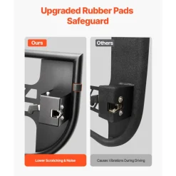 VEVOR Jeep Tube Doors, 4-Door, Hunting Style Jeep Tubular Door with Heavy-Duty Hinges & OE Latch, Jeep Doors with Rubber Pads & Toughened Steel Tube, Fit for 2007-2018 Jeep Wrangler JK