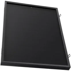 VEVOR Jersey Display Frame Case, 24 x 32 x 1.5 in, Large Lockable Sport Jersey Shadow Box with 98% UV Protection PC Glass and Hangers, for Baseball Basketball Football Hockey Shirt and Uniform, Black
